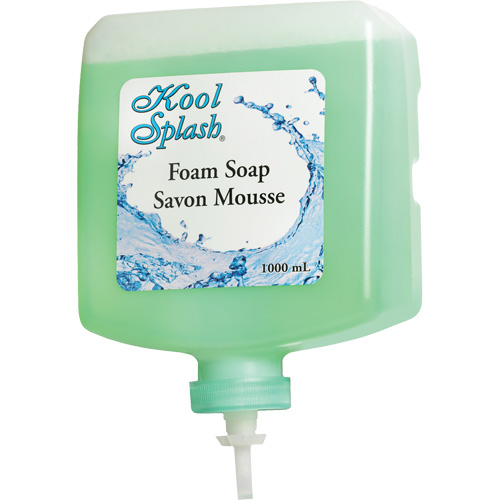 Savon apaisant &agrave; l'alo&egrave;s Kool Splash, Mousse, 1000 ml, Parfum&eacute; Duraquip Inc