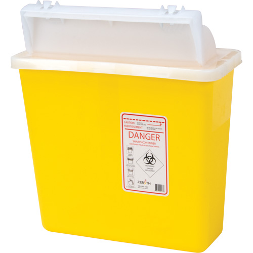 Contenant pour objets pointus et tranchants, Capacit&eacute; de 4,6 L Duraquip Inc