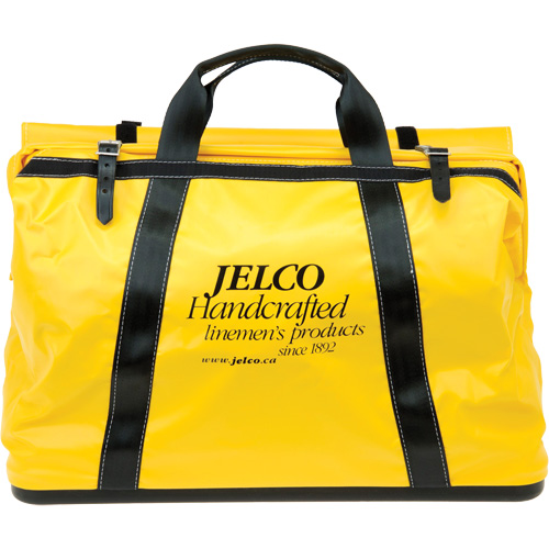 Sac de transport avec rev&ecirc;tement en vinyle, Nylon, Noir/Jaune Duraquip Inc