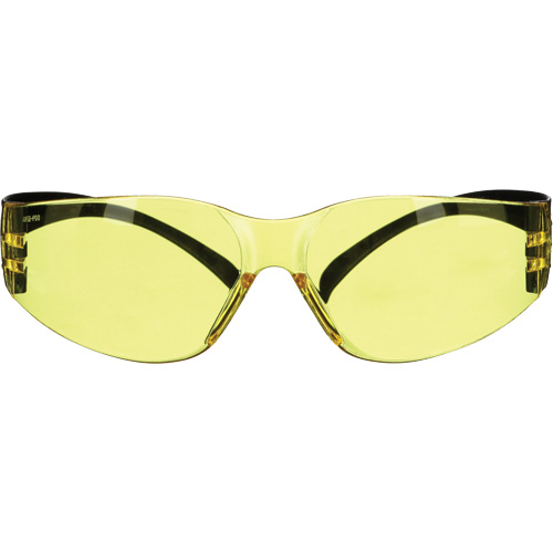 SecureFit 100 Series Safety Glasses, Amber Lens, Anti-Fog/Anti-Scratch, ANSI Z87+/Meets/Exceeds CSA Z94.3 Duraquip Inc