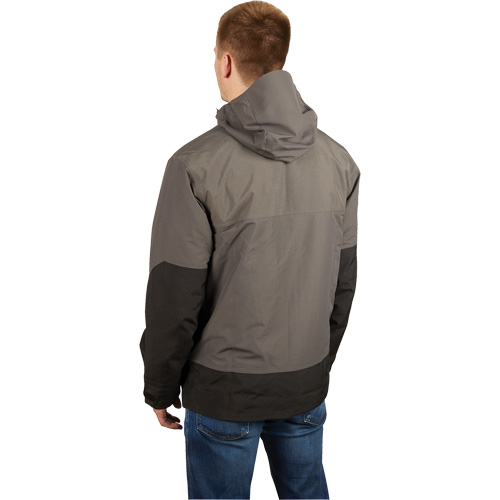 Hydrobreak Rainshell Jacket, Men's, 3X-Large, Grey Duraquip Inc