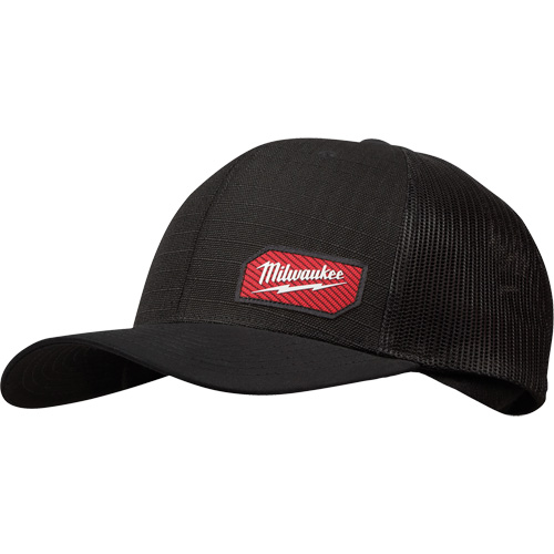 Casquette &agrave; patte pressionn&eacute;e GridIron, Noir, Coton/Nylon/Polyester Duraquip Inc
