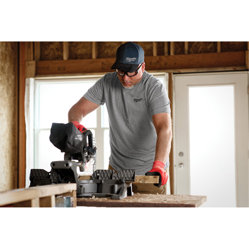 T-shirt de travail hybride, Hommes, Petit, Gris Duraquip Inc