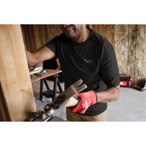 T-shirt de travail hybride, Hommes, Petit, Noir Duraquip Inc