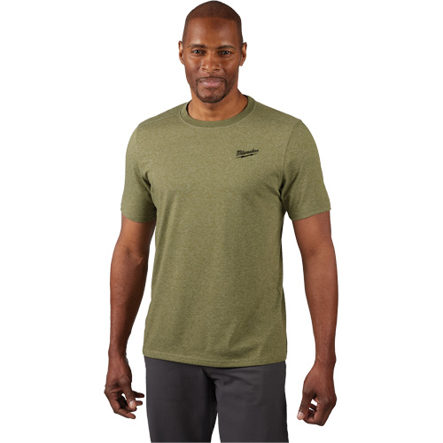 T-shirt de travail hybride, Hommes, Petit, Vert Duraquip Inc