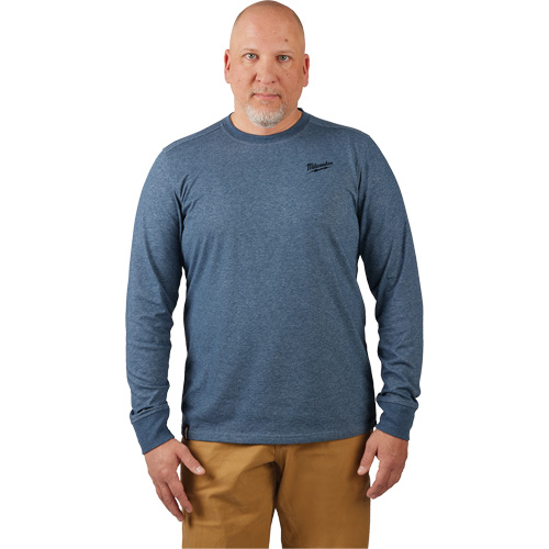 Hybrid Work Tee Shirt, Men's, Small, Blue Duraquip Inc