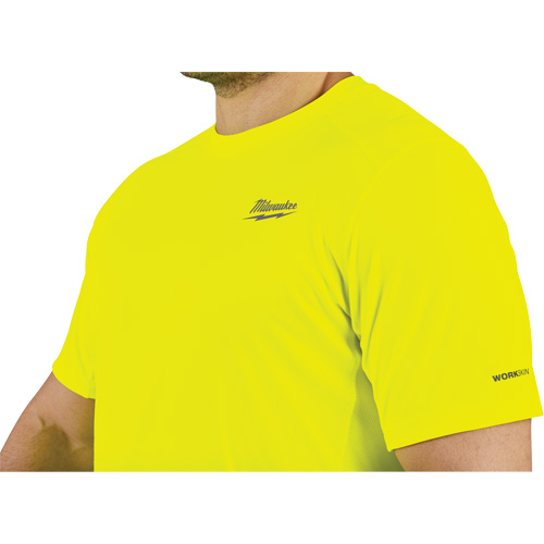 Chandail l&eacute;ger &agrave; haute visibilit&eacute; Workskin, Hommes, Petit, Jaune Duraquip Inc