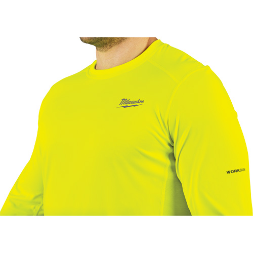Chandail l&eacute;ger &agrave; haute visibilit&eacute; Workskin, Hommes, Petit, Jaune Duraquip Inc