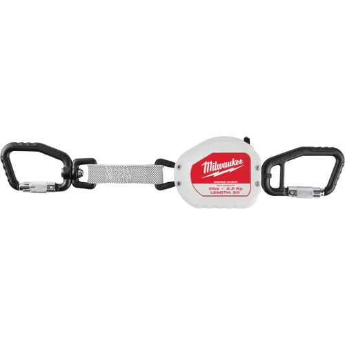 Quick-Connect Tool Lanyard, Retractable, Dual Carabiner Duraquip Inc
