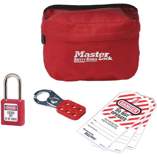 Personal Lockout Kit with Zenex Thermoplastic Padlock, 6 Components Duraquip Inc