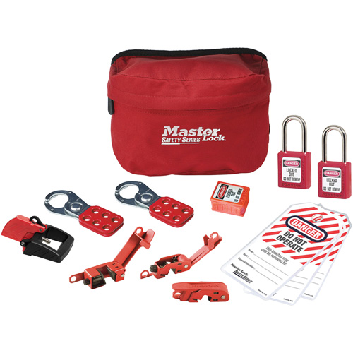 Standard Lockout Kit with Zenex Thermoplastic Locks, Electrical Kit, 13 Components Duraquip Inc