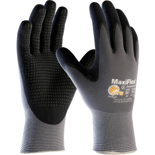 Gants compatibles avec les &eacute;crans tactiles ATG MaxiFlex Endurance, T-petit, R&ecirc;vetement Nitrile, Calibre 15, Enveloppe en Nylon/Lycra Duraquip Inc