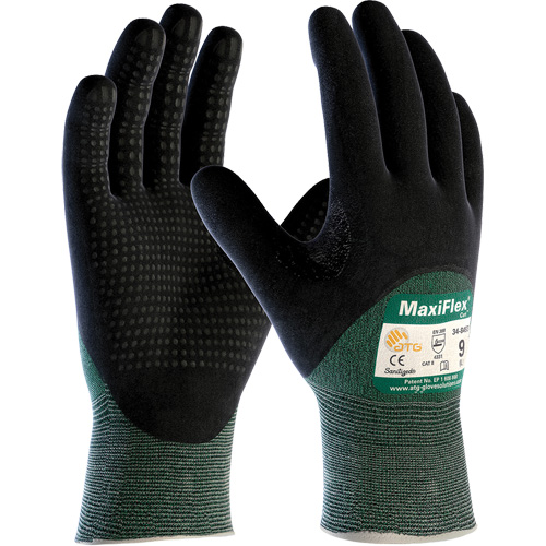 Gants r&eacute;sistant aux coupures ATG MaxiFlex Cut, Taille T-Grand, Calibre 15, Rev&ecirc;tement Nitrile, Enveloppe en Fil technique, ASTM ANSI niveau A2/EN 388 niveau 3/EN 388 niveau B Duraquip Inc