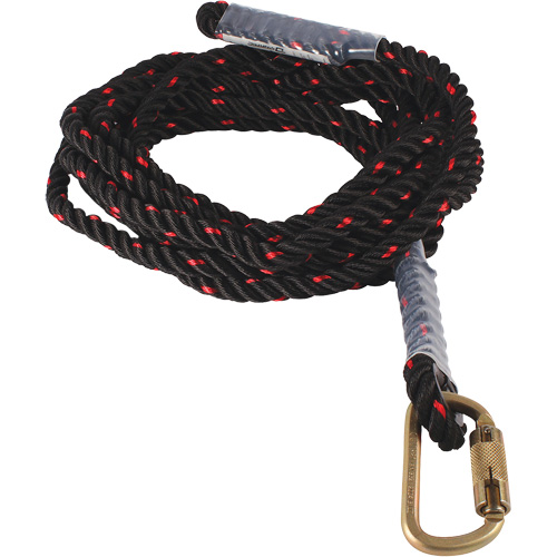Dynamic Vertical Rope Lifeline with Carabiner Duraquip Inc
