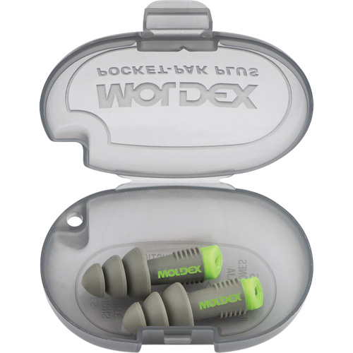 Alphas Reusable Earplugs, Uncorded, Bulk - Plastic Case, 27 dB NRR, One-Size Duraquip Inc