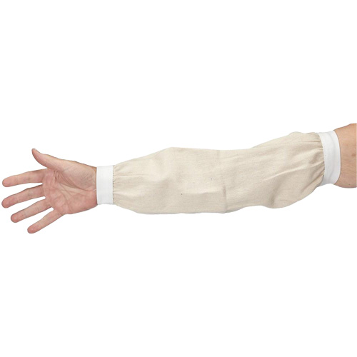 Sleeves, 18", Cotton, White Duraquip Inc
