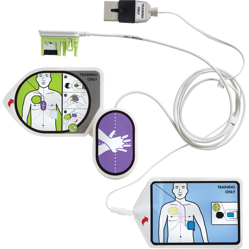 Trousse de formation et d&eacute;monstration RCR Uni-Padz, Zoll AED 3 Pour, Non m&eacute;dical Duraquip Inc