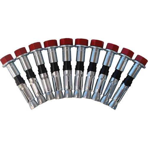 Replacement Bolt Kit for Concrete D-Ring Anchors, Bolt-On, Permanent/Temporary Use Duraquip Inc