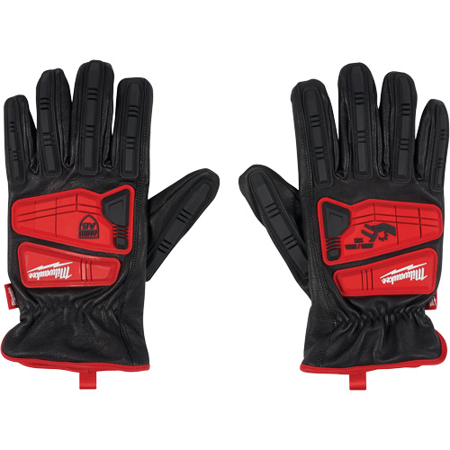 Goatskin Impact Gloves, Small, Grain Leather Palm Duraquip Inc