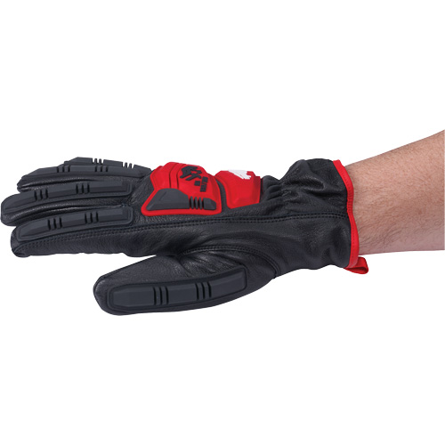 Goatskin Impact Gloves, Small, Grain Leather Palm Duraquip Inc