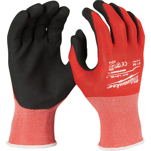 Gants r&eacute;sistant aux coupures, Taille Grand, Rev&ecirc;tement Nitrile, Enveloppe en Nylon/Lycra, ANSI/ISEA 105 niveau 1/EN 388 niveau 1 Duraquip Inc