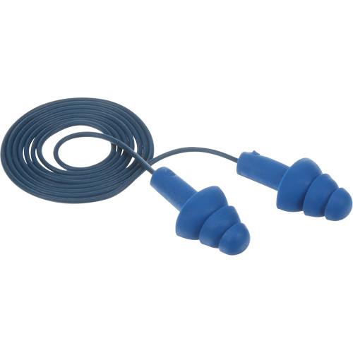 Bouchons d'oreilles pr&eacute;moul&eacute;s E-A-R Ultrafit , Avec cordon, Taille unique, Vrac - Sac en poly, NRR dB NRR 25 dB Duraquip Inc