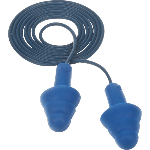 Bouchons d'oreilles pr&eacute;moul&eacute;s E-A-R Ultrafit , Avec cordon, Taille unique, Vrac - Sac en poly, NRR dB NRR 25 dB Duraquip Inc