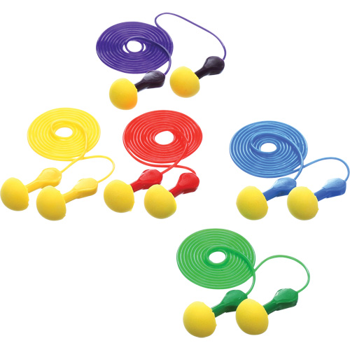 Bouchons d'oreilles rapides de style capsule E-A-R, Avec cordon, Vrac - Sachet coussin, 25 dB NRR, Taille unique Duraquip Inc