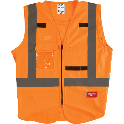 Veste de s&eacute;curit&eacute;, Orange haute visibilit&eacute;, 4T-Grand/5T-Grand Duraquip Inc