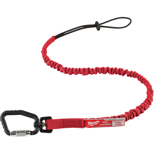 Locking Tool Lanyard, Bungee, Carabiner/Loop Duraquip Inc