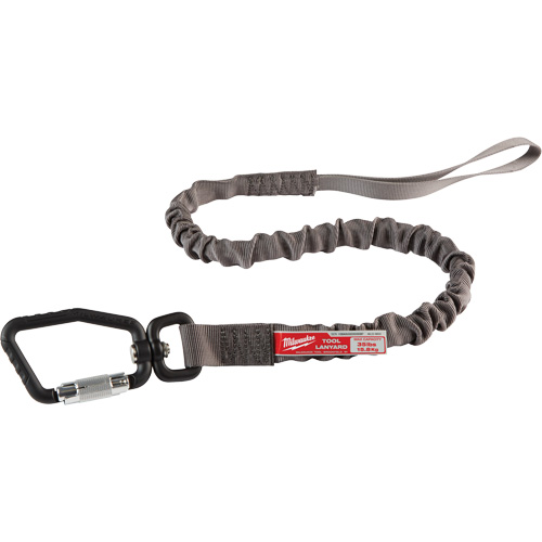 Locking Tool Lanyard, Bungee, Carabiner/Loop Duraquip Inc