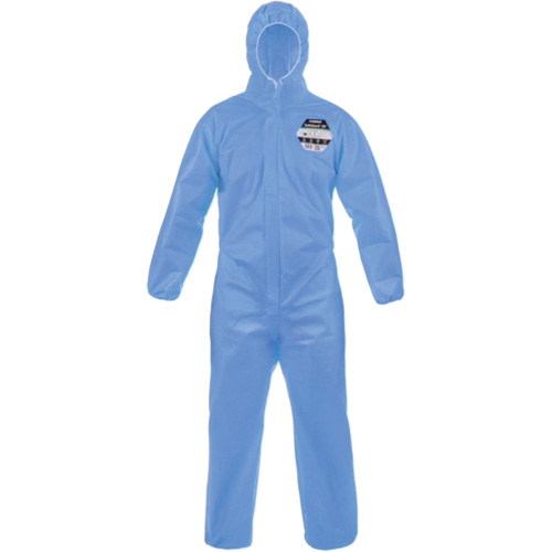 Safegard GP Coveralls, Medium, Blue, SMMS Duraquip Inc