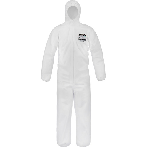 Safegard GP Coveralls, Medium, White, SMMS Duraquip Inc