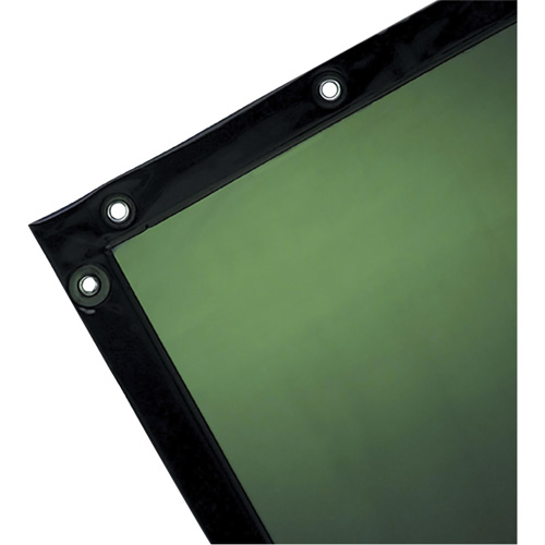 Rideau pour soudure, 72" x 96", Transparence Moyenne, Vert Duraquip Inc