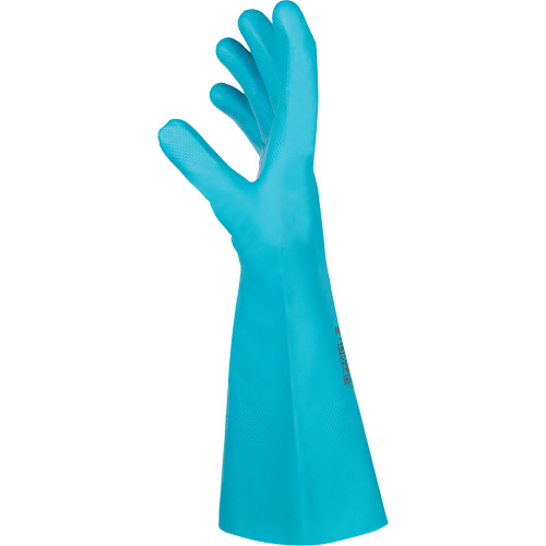 Gants chimiques Flextril, Taille 7, 12,5" lo, Nitrile, Doublure en Nylon Duraquip Inc