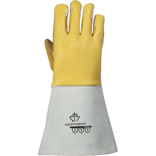 TIG Welding Gloves, Grain Elkhide, Size Small Duraquip Inc