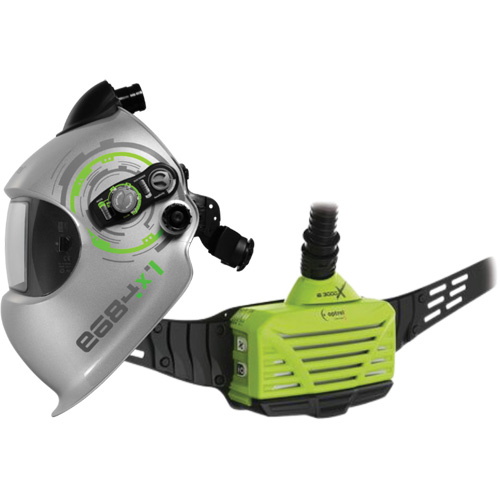 Syst&egrave;me APR motoris&eacute; sur ceinture pour soudage e3000x, Capuchon & visi&egrave;re/Masque de soudage, Pile Lithium-ion Duraquip Inc