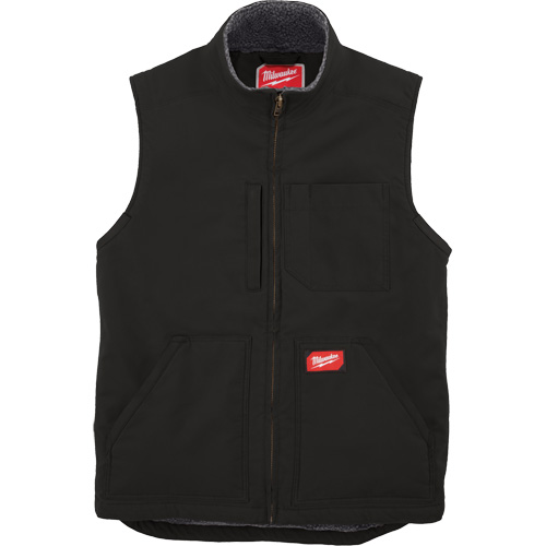 Heavy-Duty Sherpa-Lined Vest, Men's, Small, Black Duraquip Inc