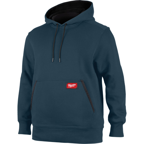 Midweight Pullover Hoodie, Men's, Small, Blue Duraquip Inc