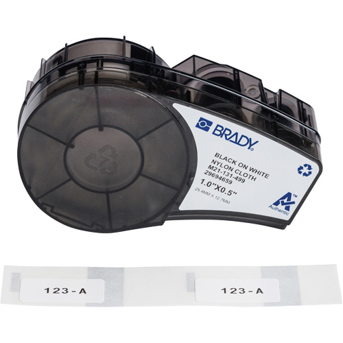 Aggressive Adhesive Multi-Purpose Labels with Ribbon, Black Duraquip Inc