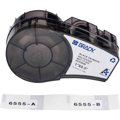 Harsh Environment Multi-Purpose Labels with Ribbon, Black Duraquip Inc