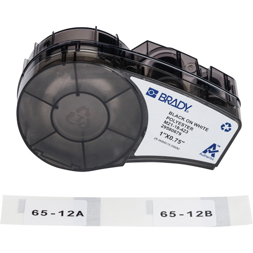 Harsh Environment Multi-Purpose Labels with Ribbon, Black Duraquip Inc