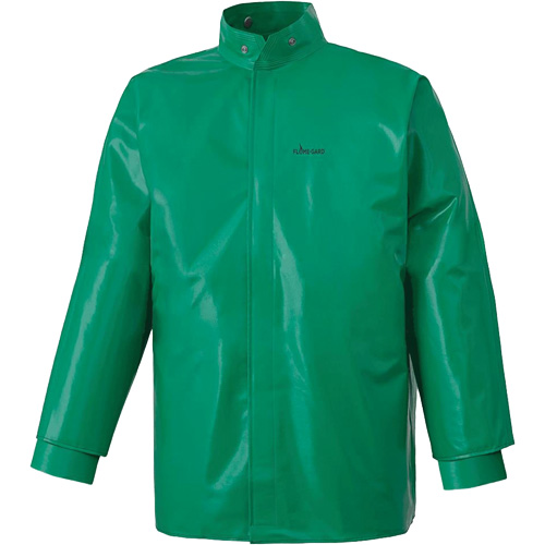 J43 380 CA-43&reg; FR Chemical- & Acid-Resistant Jacket, Small, Green Duraquip Inc