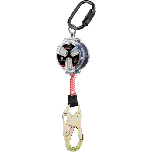 Dynamic Small Snap Hook Self-Retracting Lifeline, 6', Polyester, Swivel Duraquip Inc