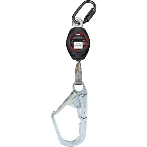 Dynamic Large Snap Hook Self-Retracting Lifeline, 7', Polyester, Swivel Duraquip Inc