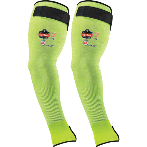 Manche de protection contre la coupe ProFlex 7941-PR, TenaLux, 18", ASTM ANSI niveau A4/EN 388 niveau D, Lime haute visibilit&eacute; Duraquip Inc