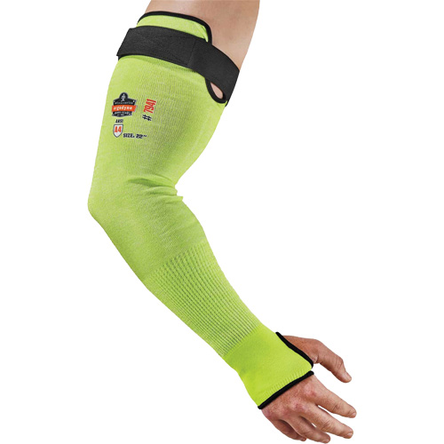 Manche de protection contre la coupe ProFlex 7941-PR, TenaLux, 22", ASTM ANSI niveau A4/EN 388 niveau D, Lime haute visibilit&eacute; Duraquip Inc