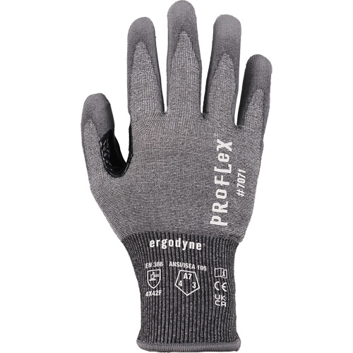 Gants enduit de PU r&eacute;sistant &agrave; la coupe ProFlex 7071, Taille Petit, Calibre 18, Rev&ecirc;tement Polyur&eacute;thane, Enveloppe en PEHP/Tungst&egrave;ne, ASTM ANSI niveau A7/EN 388 niveau F Duraquip Inc