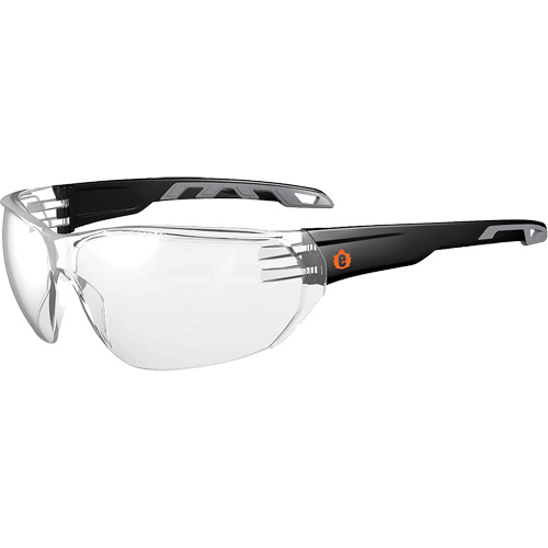 Lunettes de s&eacute;curit&eacute; sans monture Skullerz VALI, Lentille Transparent, Antibu&eacute;e/Anti-&eacute;gratignures, ANSI Z87+/R&eacute;pond ou surpasse la norme CSA Z94.3 Duraquip Inc