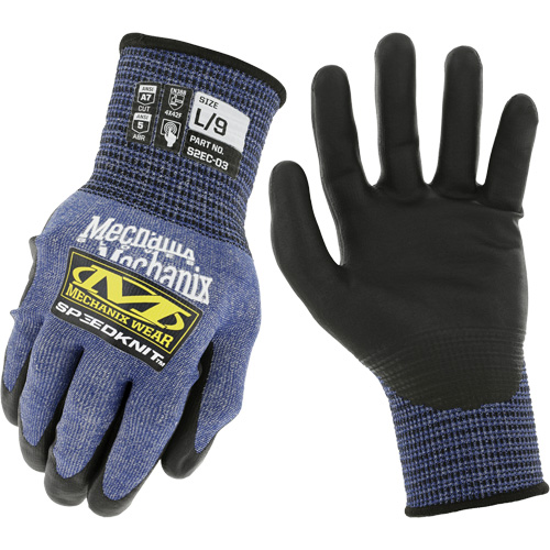 Speedknit S2EC03 Cut-Resistant Gloves, Size Small/7, 18 Gauge, Urethane Coated, HPPE/Tungsten Shell, ASTM ANSI Level A7/EN 388 Level F Duraquip Inc